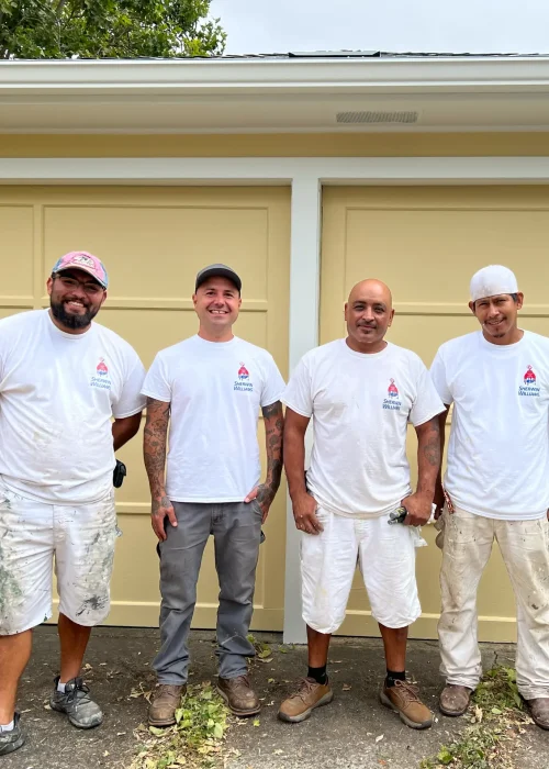Santa Rosa Painters working on a home exterior in the city of Santa Rosa